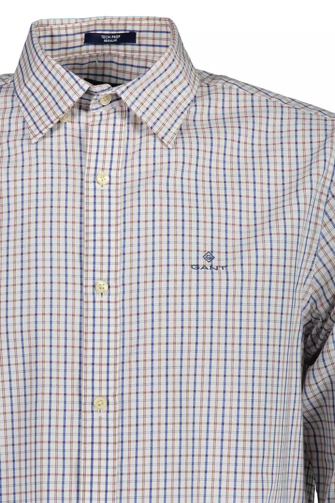 Gant White Cotton Men Shirt