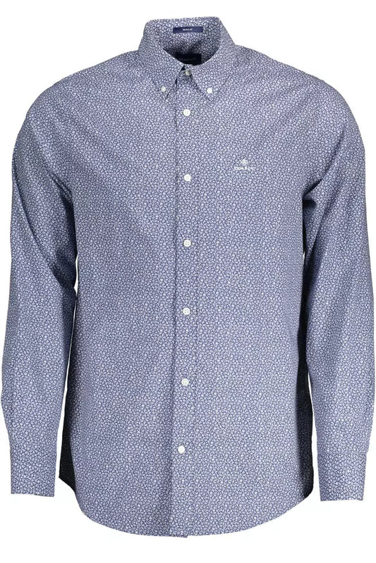 Gant Blue Cotton Men Shirt