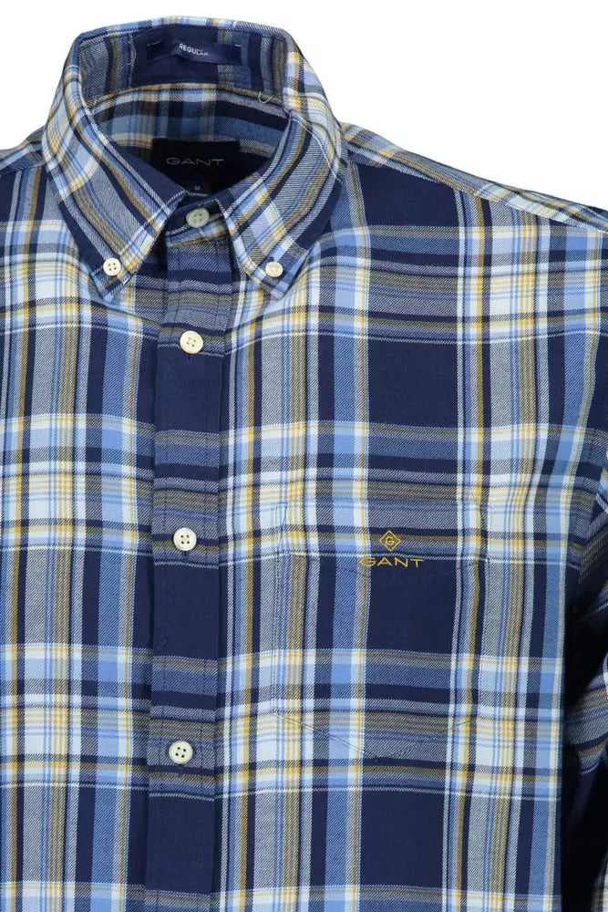 Gant Blue Cotton Men Shirt