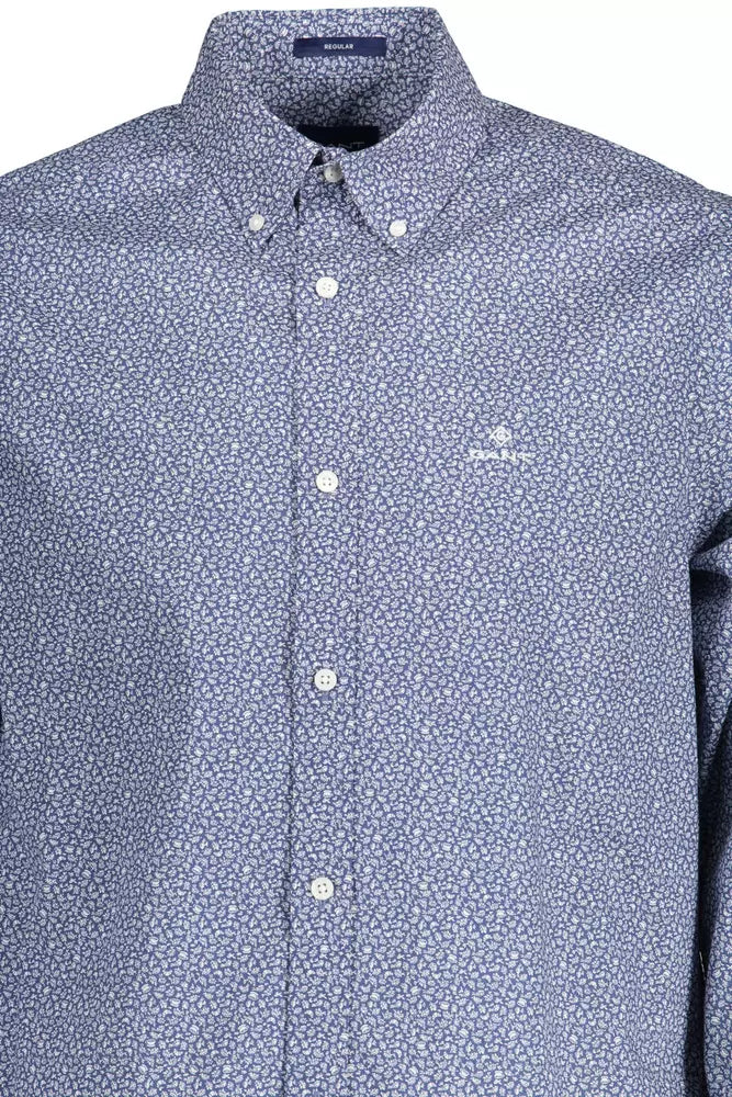 Gant Blue Cotton Men Shirt