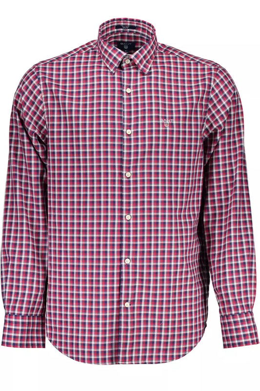 Gant Red Cotton Men Shirt