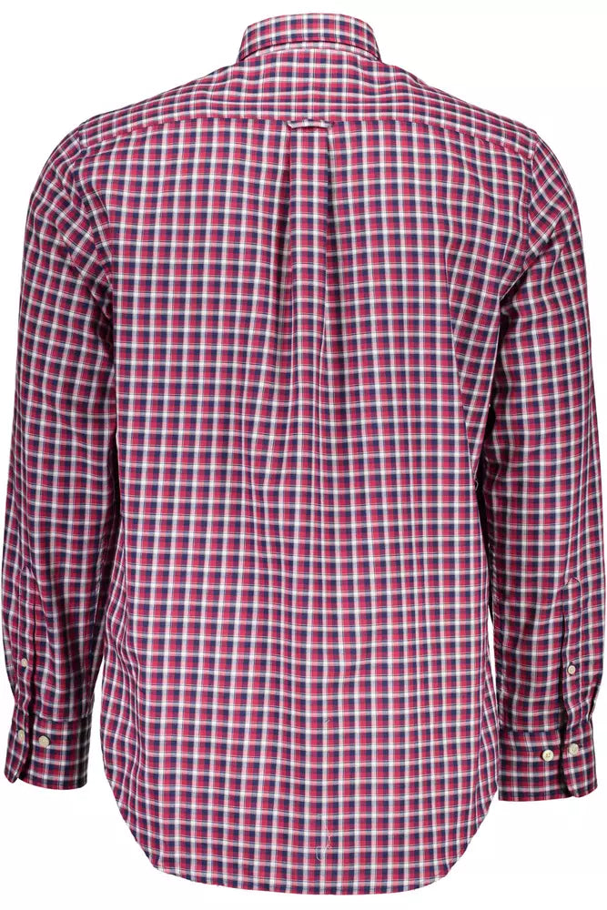 Gant Red Cotton Men Shirt