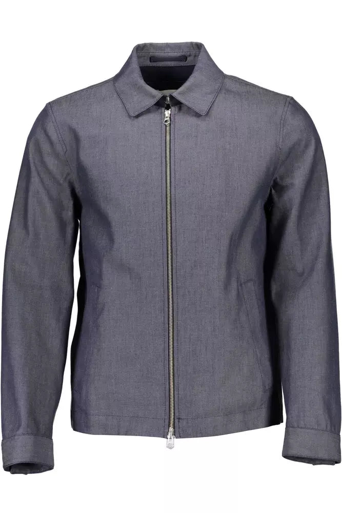 Gant Blue Cotton Men Jacket