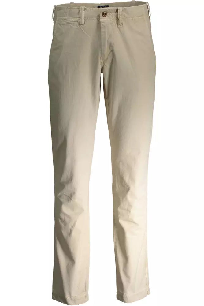 Gant Beige Cotton Men Pant