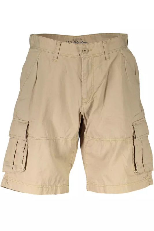 U.S. POLO ASSN. Beige Cotton Men Pant