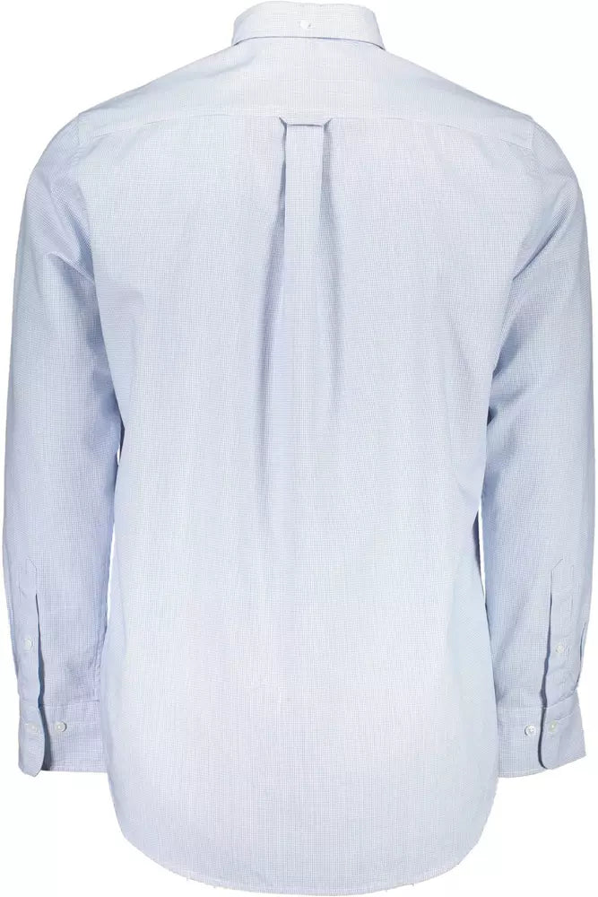 Gant Light Blue Cotton Men Shirt