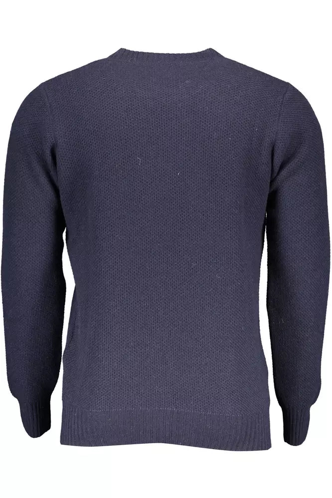 North Sails Blue Wool Men Sweater