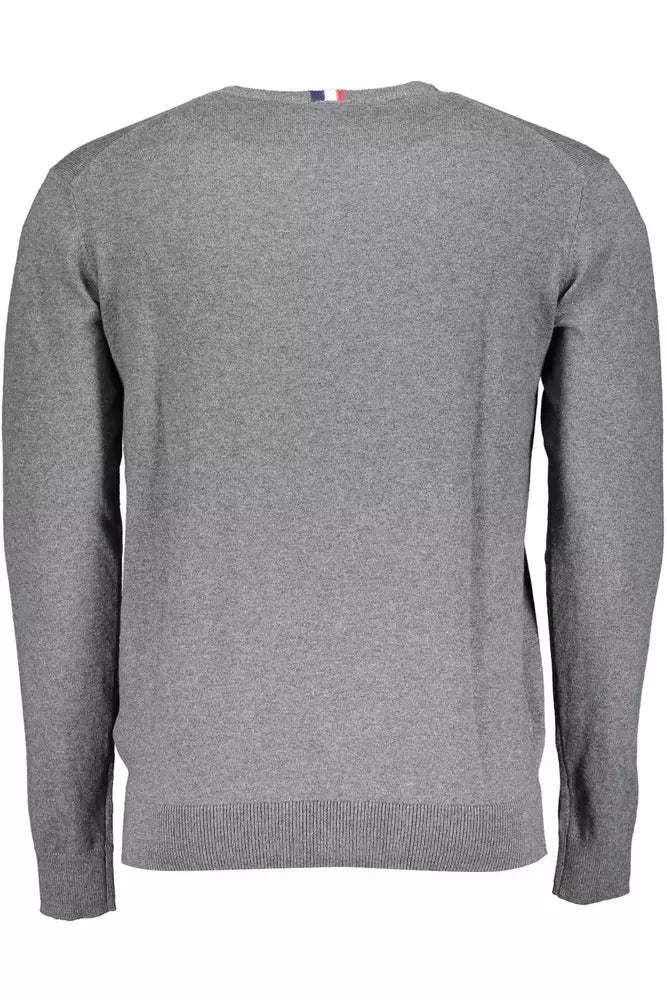 U.S. POLO ASSN. Gray Cotton Men Sweater