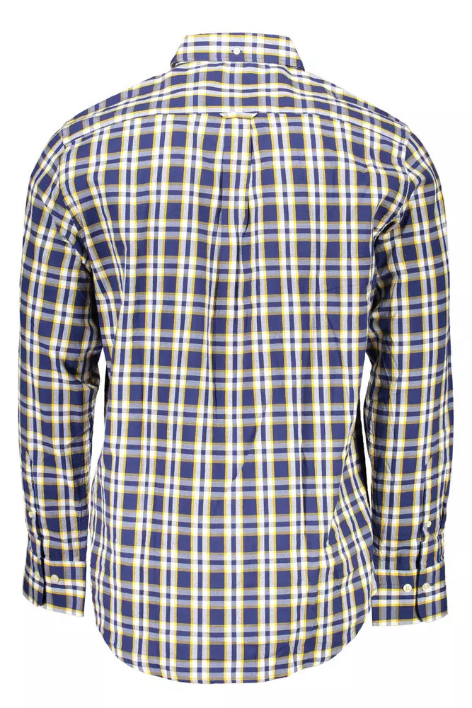 Gant Blue Cotton Men Shirt