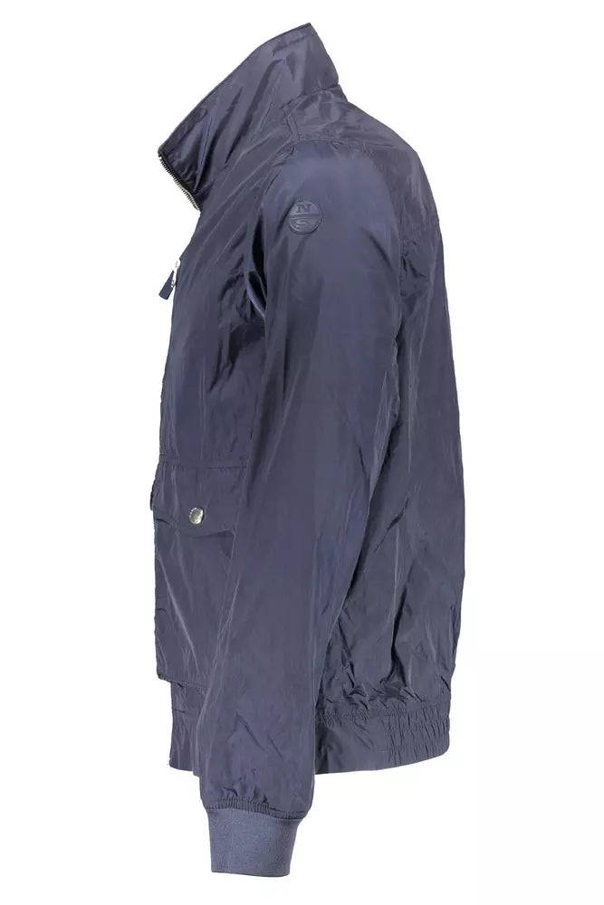 North Sails Blue Polyester Men Jacket