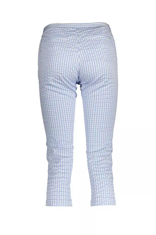 Gant Light Blue Polyester Women Pant