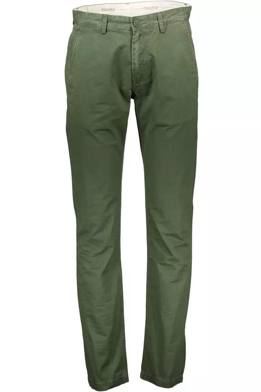 Lee Green Cotton Men Pant