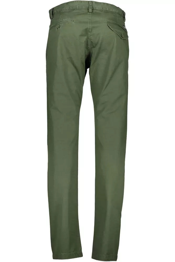 Lee Green Cotton Men Pant