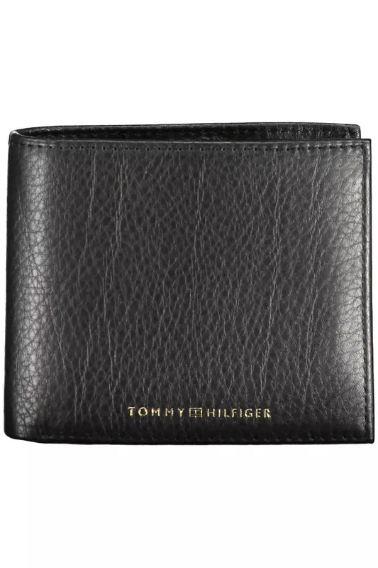 Tommy Hilfiger Black Leather Men Wallet