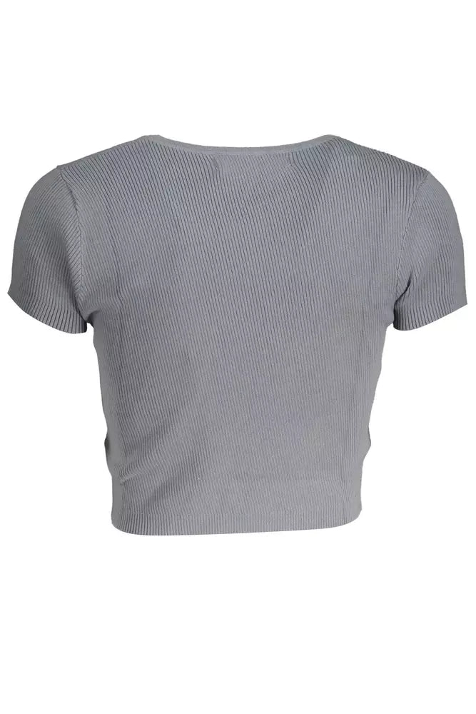 Calvin Klein Gray Cotton Women T-Shirt