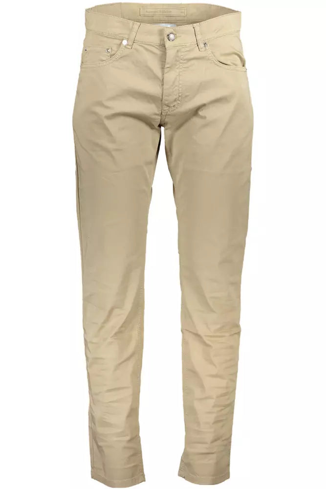 Harmont & Blaine Beige Cotton Men Pant