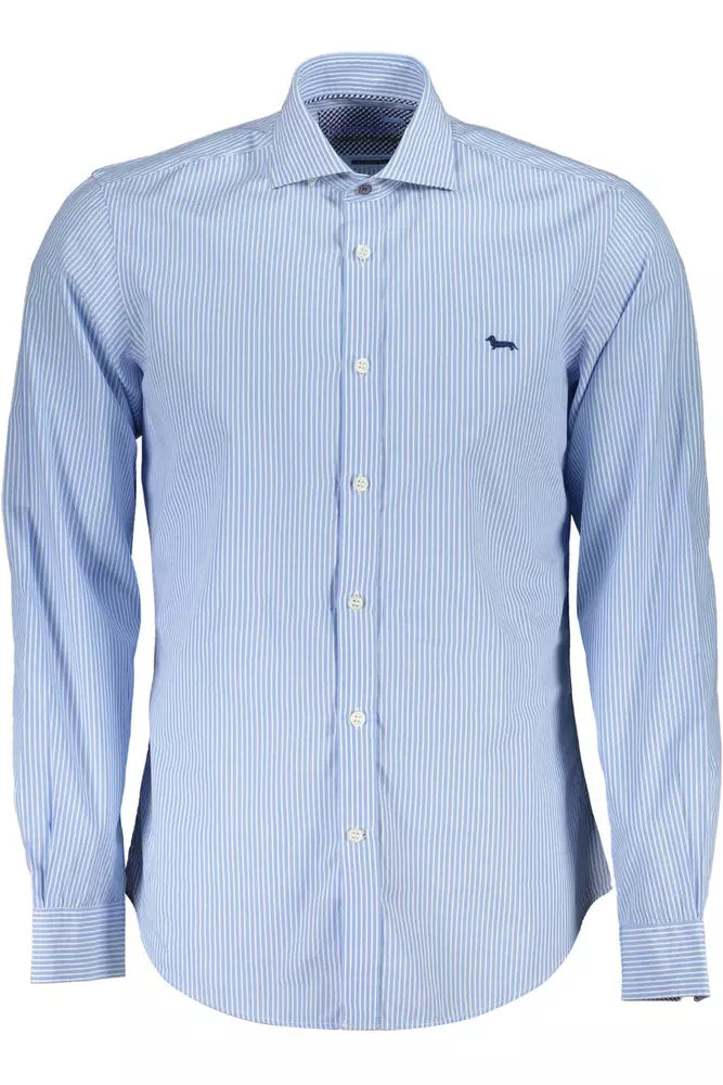 Harmont & Blaine Light Blue Cotton Men Shirt