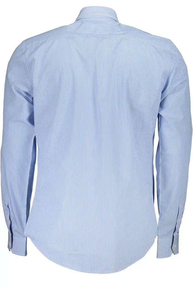 Harmont & Blaine Light Blue Cotton Men Shirt