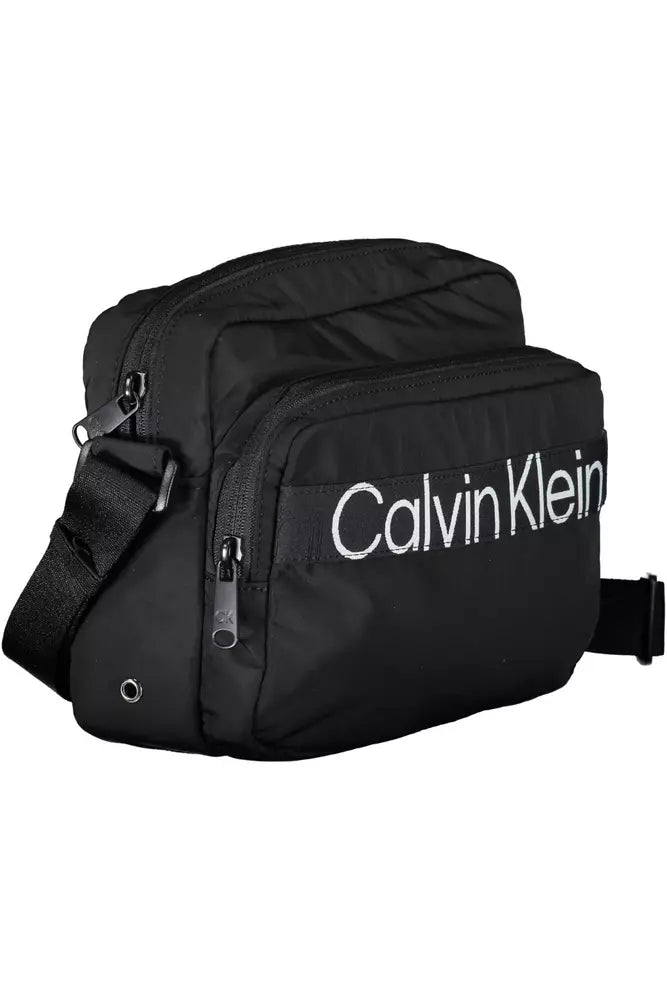 Calvin Klein Black Polyester Men Shoulder Bag