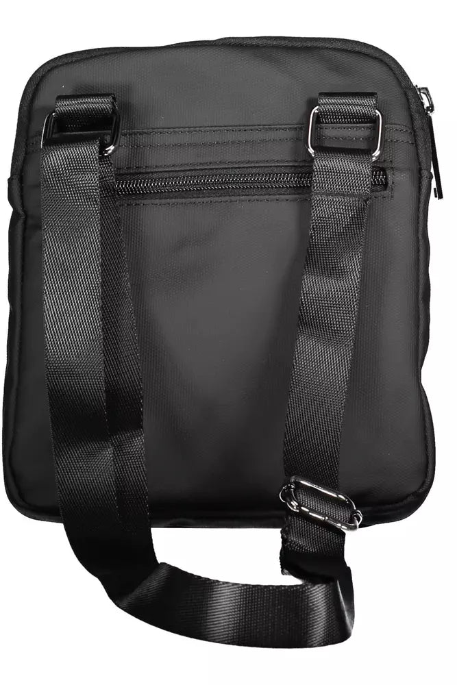 Aeronautica Militare Black Polyester Men Shoulder Bag