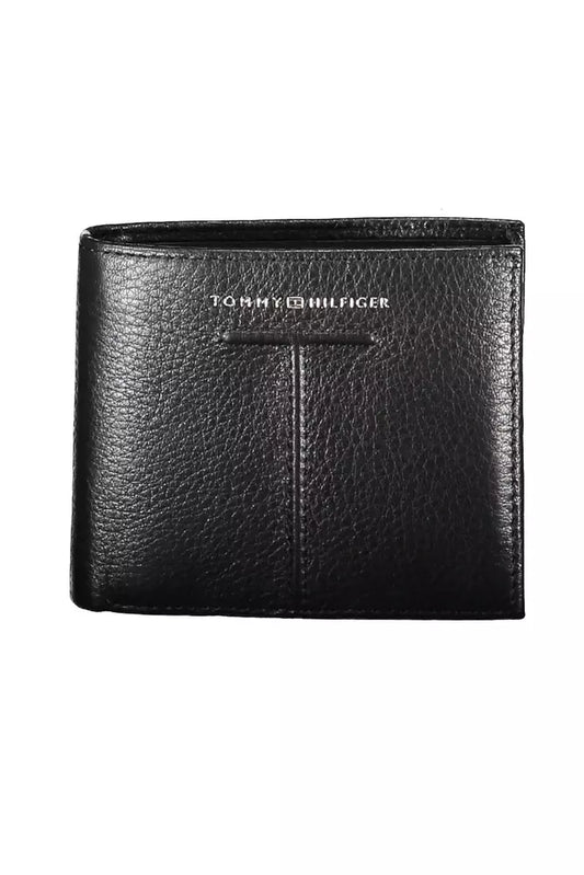 Tommy Hilfiger Black Leather Men Wallet