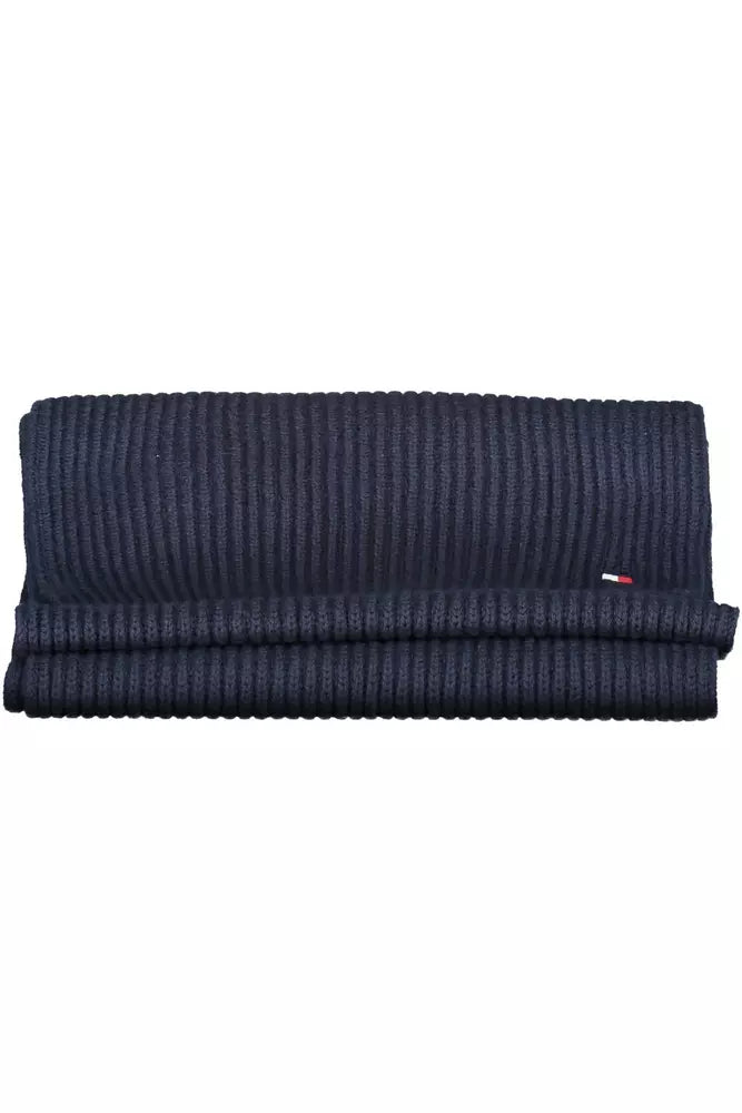 Tommy Hilfiger Blue Cotton Men Scarf