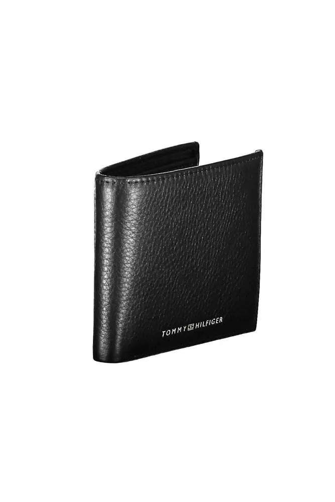 Tommy Hilfiger Black Leather Men Wallet