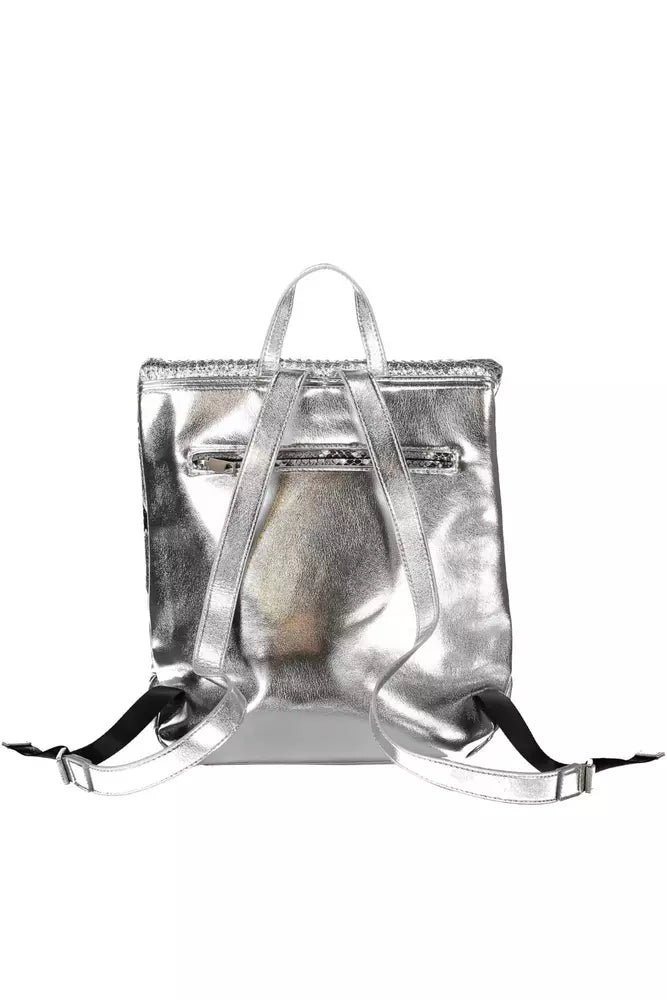 Desigual Silver Polyethylene Women Backpack