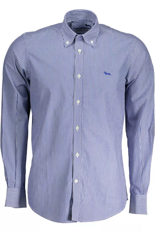 Harmont & Blaine Blue Cotton Men Shirt