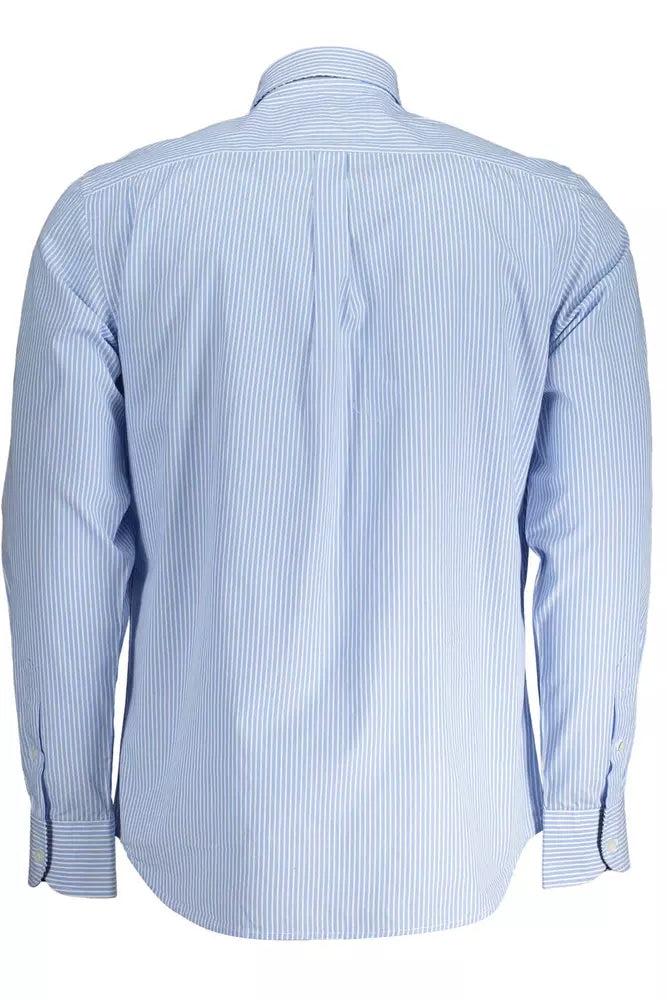 Harmont & Blaine Light Blue Organic Cotton Men Shirt