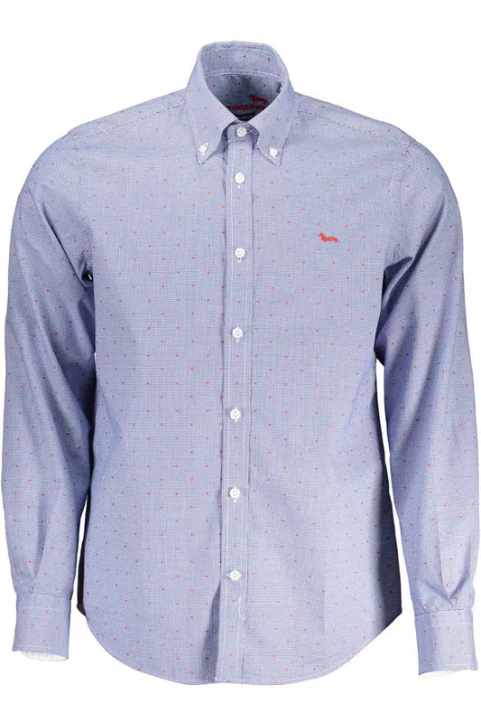 Harmont & Blaine Blue Cotton Men Shirt