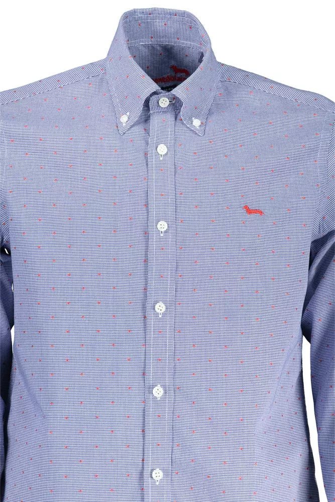 Harmont & Blaine Blue Cotton Men Shirt