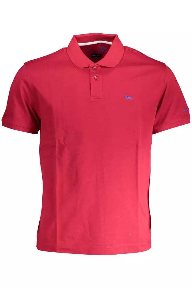 Harmont & Blaine Red Cotton Men Polo Shirt