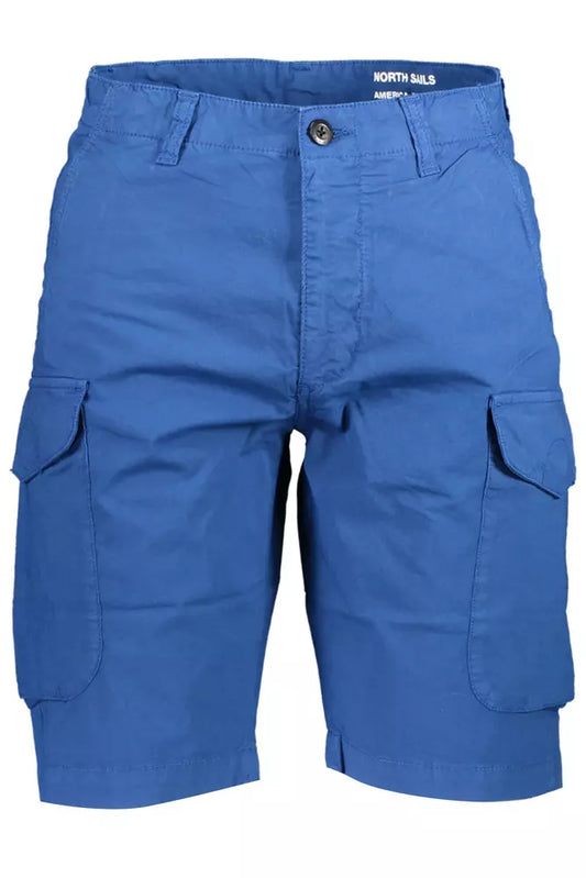 North Sails Blue Cotton Men Bermuda Trouser