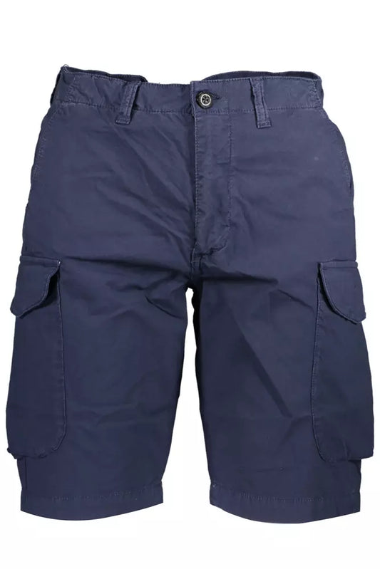 North Sails Blue Cotton Men Bermuda Trousers