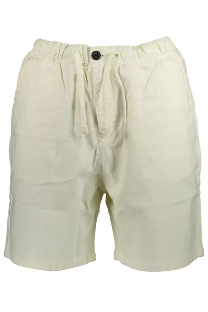 North Sails White Cotton Men Short