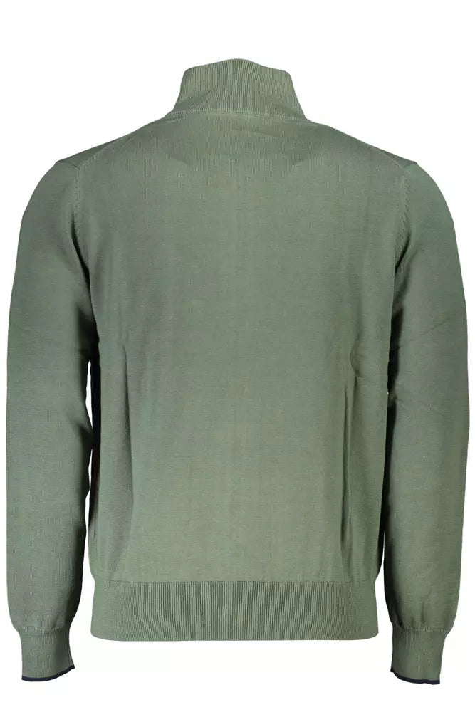 North Sails Green Cotton Men Sweater