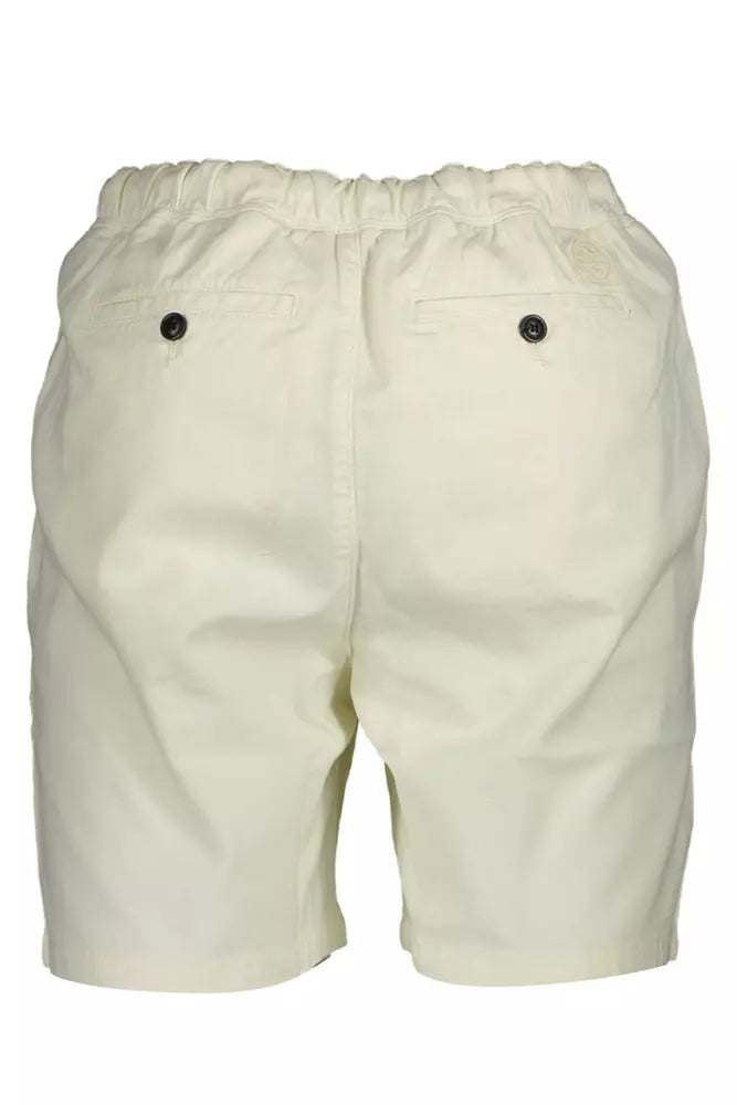 North Sails White Cotton Men Short