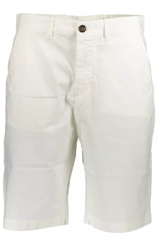 North Sails White Cotton Men Bermuda Short