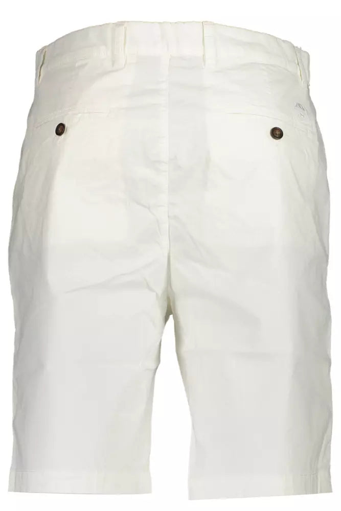 North Sails White Cotton Men Bermuda Short