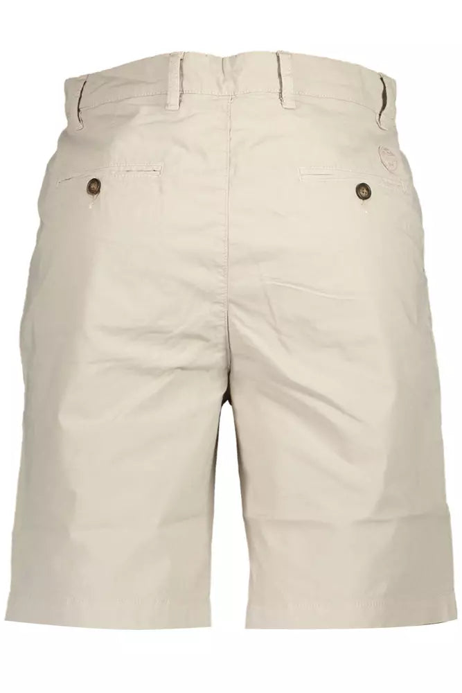 North Sails Beige Cotton Men Bermuda Short