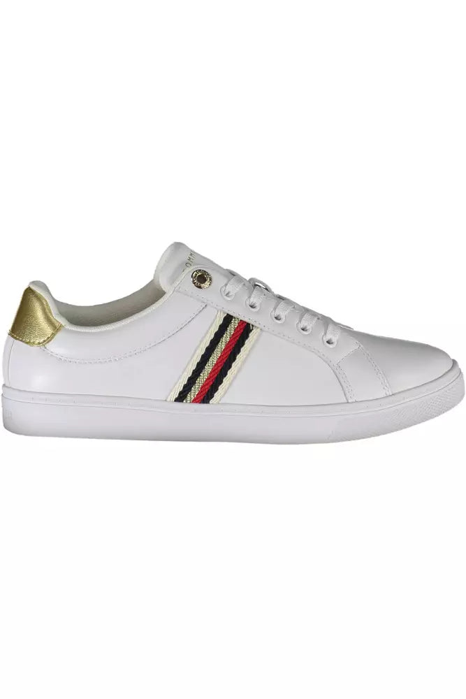 Tommy Hilfiger White Leather Women Sneaker