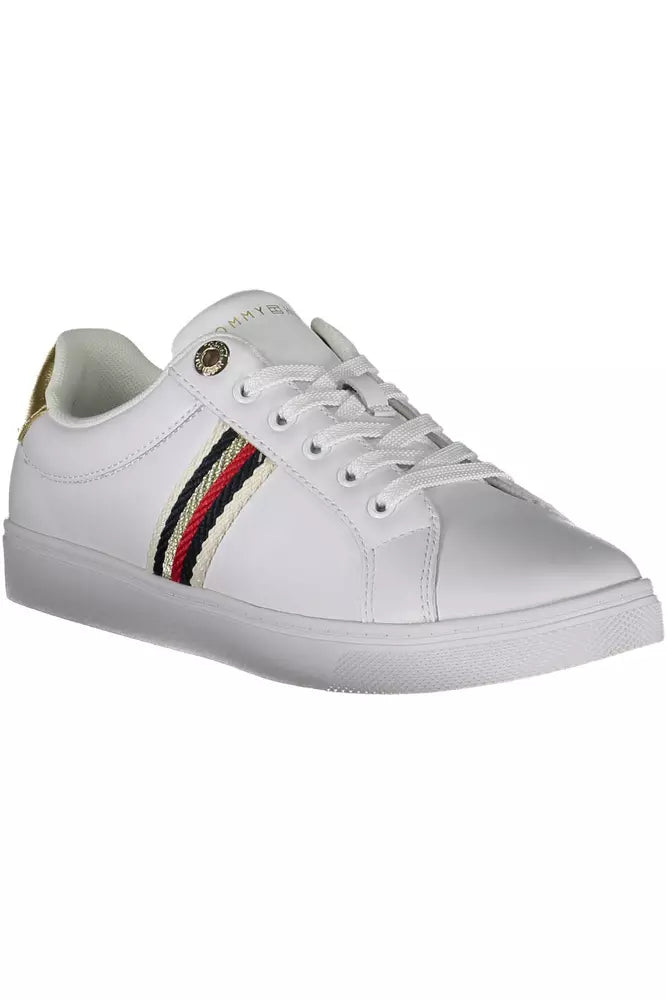 Tommy Hilfiger White Leather Women Sneaker