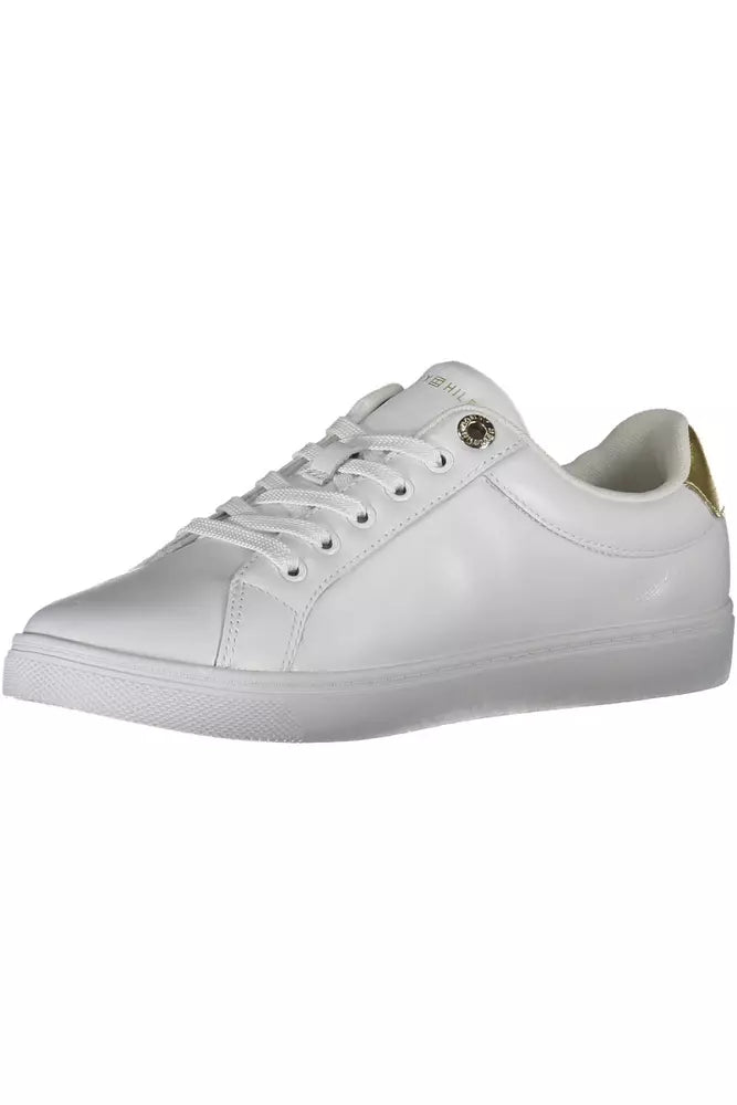 Tommy Hilfiger White Leather Women Sneaker