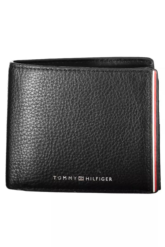 Tommy Hilfiger Black Leather Men Wallet