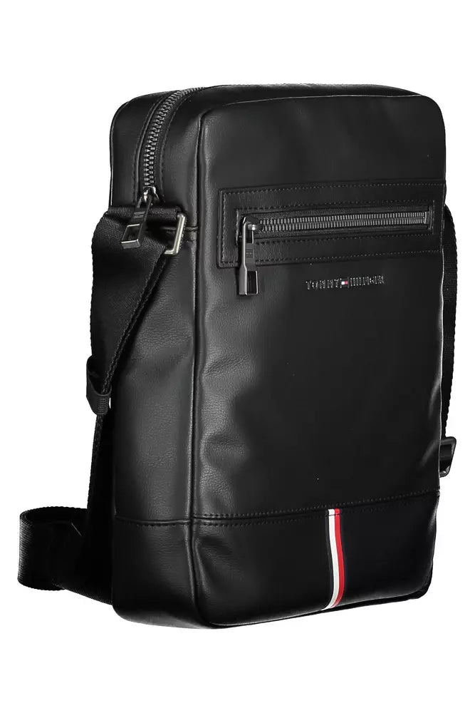 Tommy Hilfiger Black Polyethylene Men Shoulder Bag