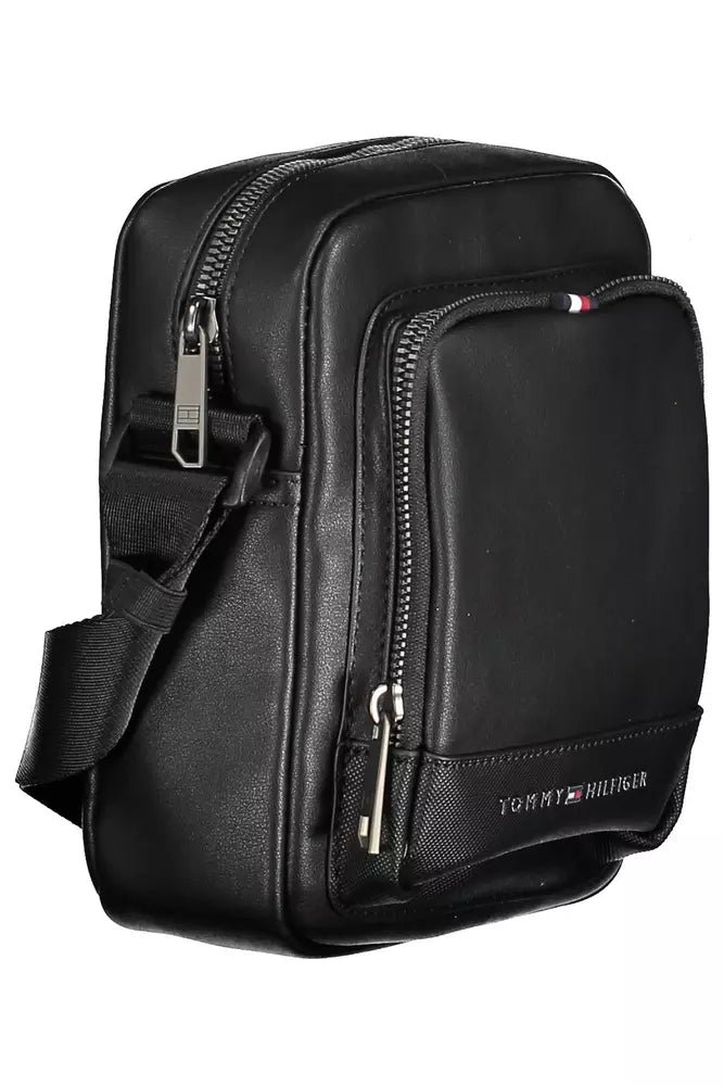 Tommy Hilfiger Black Polyethylene Men Shoulder Bag