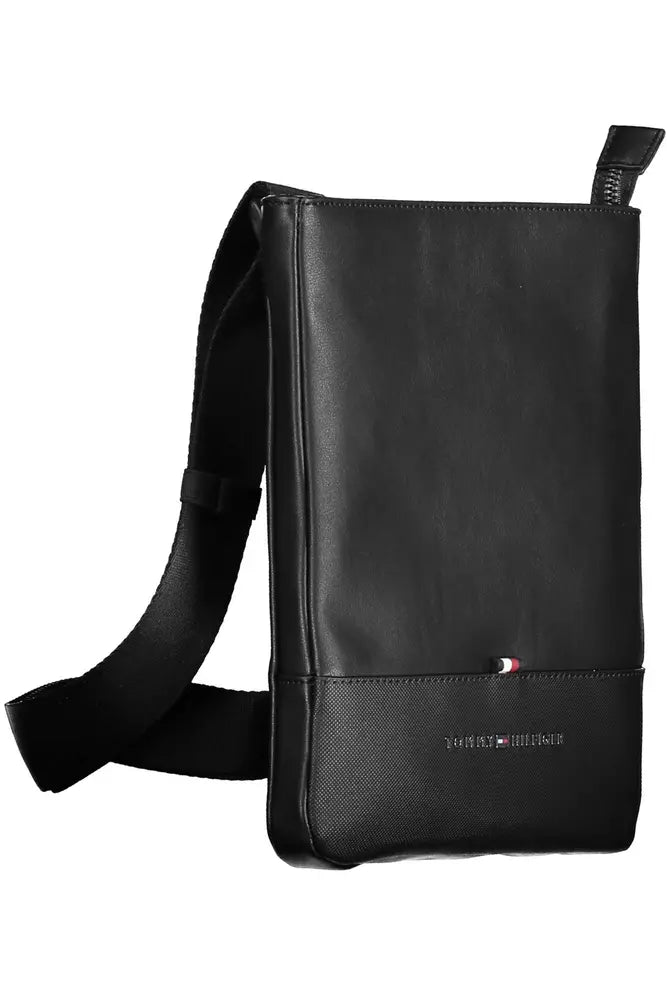 Tommy Hilfiger Black Polyethylene Men Shoulder Bag