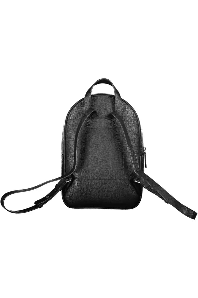 Tommy Hilfiger Black Polyethylene Women Backpack