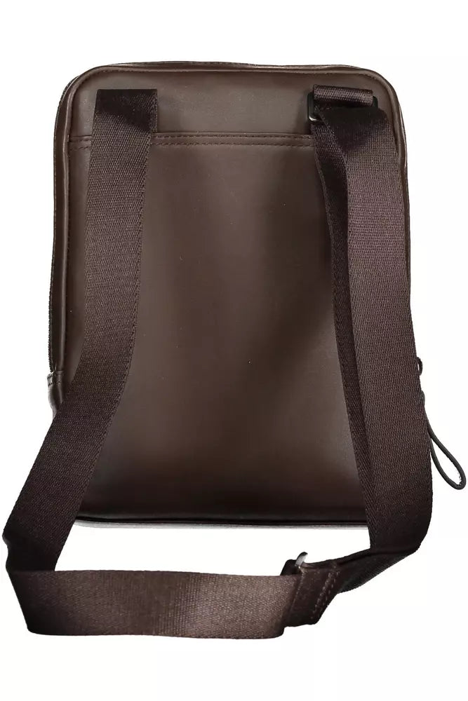 Piquadro Brown Leather Men Shoulder Bag